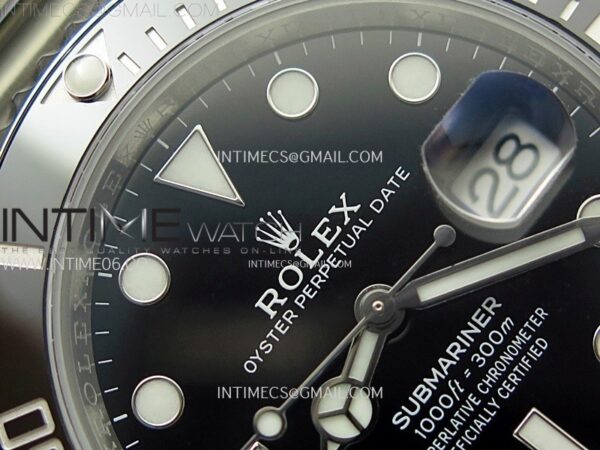 Submariner 41mm 126610 LN Black Ceramic 904L Steel AR+F 1:1 Best Edition Black Dial On 904L SS Bracelet VR3235 - Image 11
