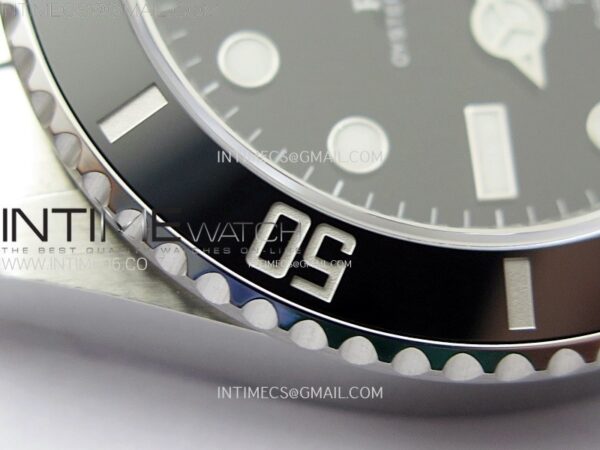 Submariner 41mm 126610 LN Black Ceramic 904L Steel AR+F 1:1 Best Edition Black Dial On 904L SS Bracelet VR3235 - Image 6
