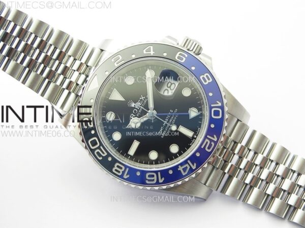 GMT-Master II Batman126710 BLNR Blue/Black Ceramic Clean Factory 1:1 Best Edition Black Dial on Jubilee Bracelet SH3285 CHS - Image 2