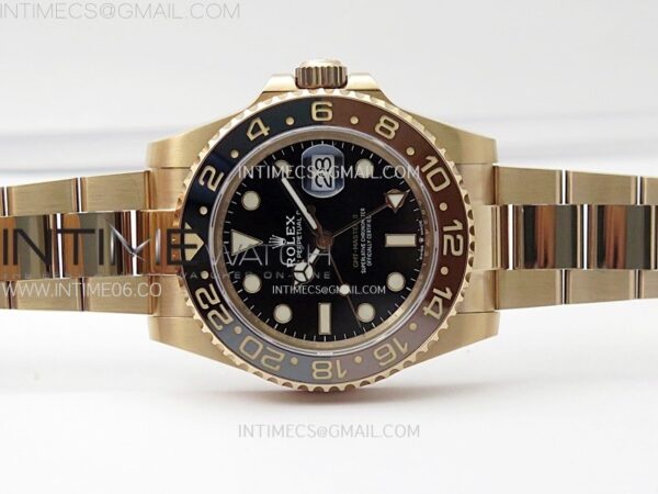 GMT-Master II Rootbeer 126715 CHNR Clean Factory 1:1 Best Edition on Black Dial RG Bracelet VR3285 CHS - Image 3
