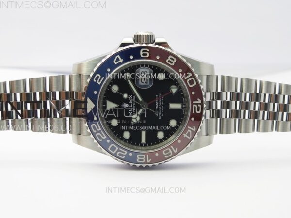 GMT-Master II Pepsi 126710 BLRO Blue/Red Ceramic Clean Factory 1:1 Best Edition Black Dial on Jubilee Bracelet SH3285 CHS - Image 3