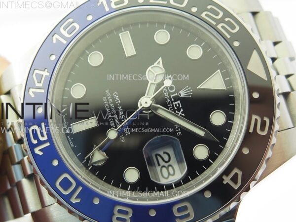 GMT-Master II Batman126710 BLNR Blue/Black Ceramic Clean Factory 1:1 Best Edition Black Dial on Jubilee Bracelet SH3285 CHS - Image 4