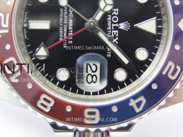 GMT-Master II Pepsi 126710 BLRO Blue/Red Ceramic Clean Factory 1:1 Best Edition Black Dial on Jubilee Bracelet SH3285 CHS - Image 5