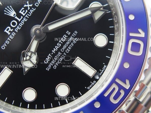 GMT-Master II Batman126710 BLNR Blue/Black Ceramic Clean Factory 1:1 Best Edition Black Dial on Jubilee Bracelet SH3285 CHS - Image 6