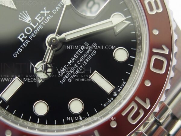 GMT-Master II Pepsi 126710 BLRO Blue/Red Ceramic Clean Factory 1:1 Best Edition Black Dial on Jubilee Bracelet SH3285 CHS - Image 6