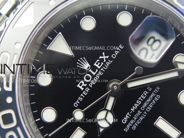 GMT-Master II Batman126710 BLNR Blue/Black Ceramic Clean Factory 1:1 Best Edition Black Dial on Jubilee Bracelet SH3285 CHS - Image 8