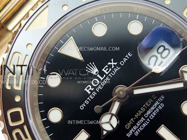 GMT-Master II Rootbeer 126715 CHNR Clean Factory 1:1 Best Edition on Black Dial RG Bracelet VR3285 CHS - Image 8