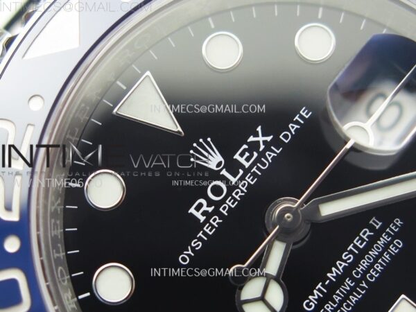 GMT-Master II Pepsi 126710 BLRO Blue/Red Ceramic Clean Factory 1:1 Best Edition Black Dial on Jubilee Bracelet SH3285 CHS - Image 8