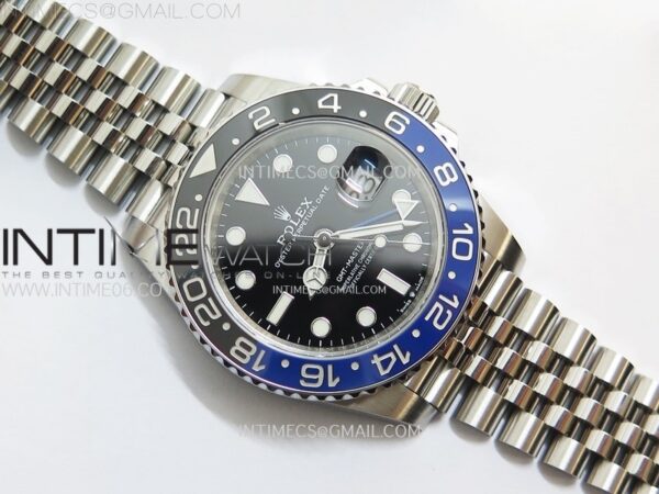 GMT-Master II Batman126710 BLNR Blue/Black Ceramic Clean Factory 1:1 Best Edition Black Dial on Jubilee Bracelet SH3285 CHS - Image 9