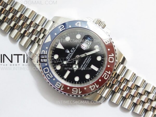 GMT-Master II Pepsi 126710 BLRO Blue/Red Ceramic Clean Factory 1:1 Best Edition Black Dial on Jubilee Bracelet SH3285 CHS - Image 9