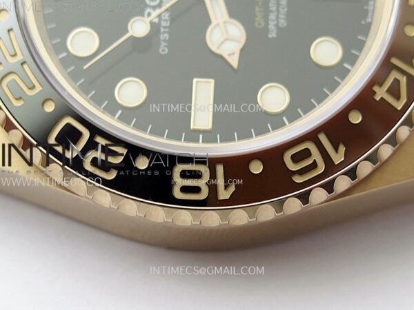 GMT-Master II Rootbeer 126715 CHNR Clean Factory 1:1 Best Edition on Black Dial RG Bracelet VR3285 CHS - Image 10