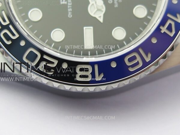 GMT-Master II Batman126710 BLNR Blue/Black Ceramic Clean Factory 1:1 Best Edition Black Dial on Jubilee Bracelet SH3285 CHS - Image 11