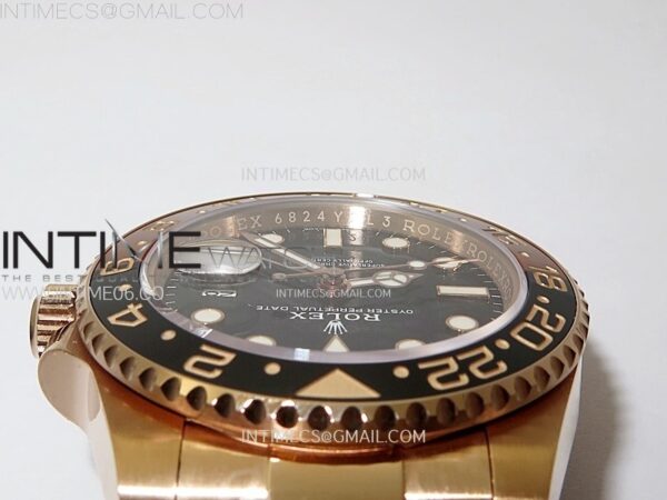 GMT-Master II Rootbeer 126715 CHNR Clean Factory 1:1 Best Edition on Black Dial RG Bracelet VR3285 CHS - Image 13