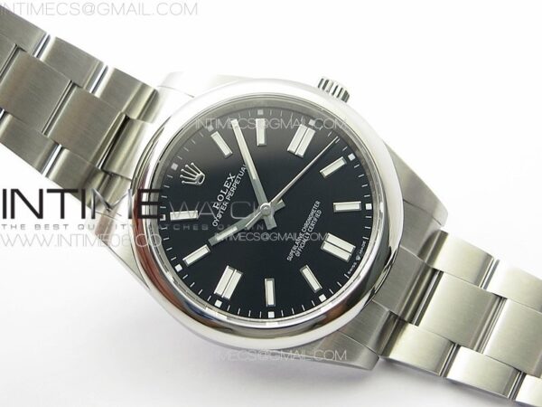 Oyster Perpetual 36mm 124300 904L Steel Clean Factory 1:1 Best Edition Black Dial on SS Bracelet VR3230 V2 - Image 3