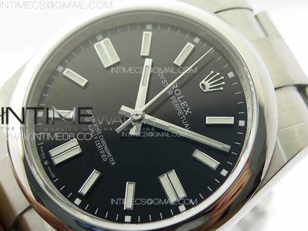 Oyster Perpetual 36mm 124300 904L Steel Clean Factory 1:1 Best Edition Black Dial on SS Bracelet VR3230 V2 - Image 5