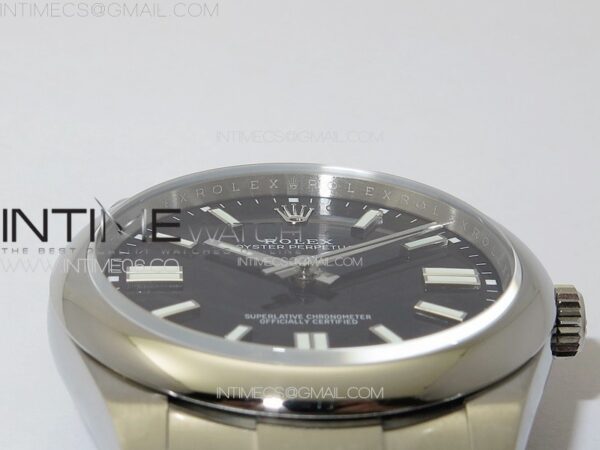 Oyster Perpetual 36mm 124300 904L Steel Clean Factory 1:1 Best Edition Black Dial on SS Bracelet VR3230 V2 - Image 9