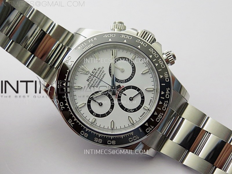 Daytona Panda 126500 QF 1:1 Best Edition 904L Steel White Dial on SS Bracelet DD4131 - Image 2