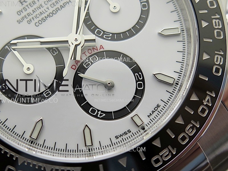 Daytona Panda 126500 QF 1:1 Best Edition 904L Steel White Dial on SS Bracelet DD4131 - Image 6