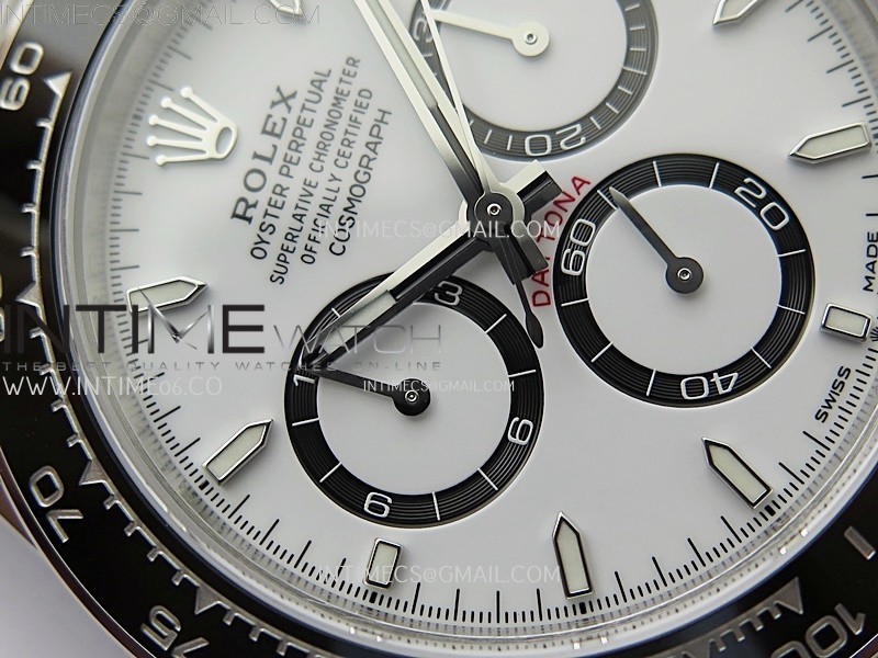 Daytona Panda 126500 QF 1:1 Best Edition 904L Steel White Dial on SS Bracelet DD4131 - Image 7