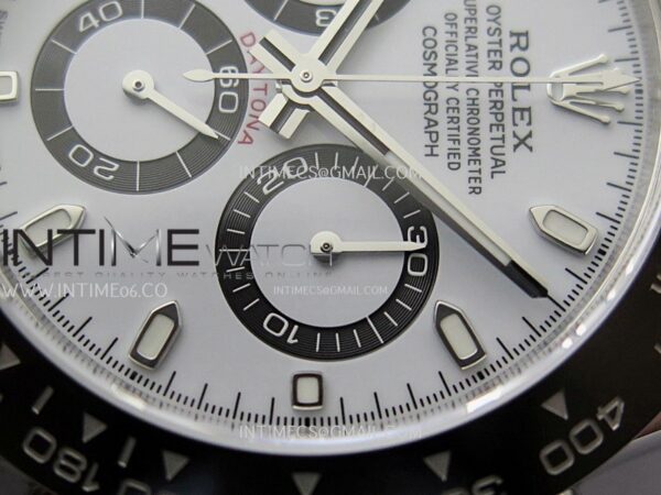 Daytona Panda 116500 904L SS VSF 1:1 Best Edition White Dial on 904L SS Braclet SA4130 - Image 2