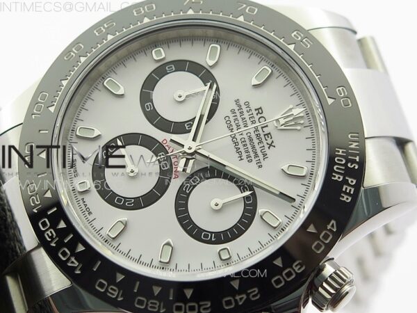 Daytona Panda 116500LN NOOB V5 1:1 Best Edition White Dial on 904L SS Case and Bracelet SA4130 - Image 4