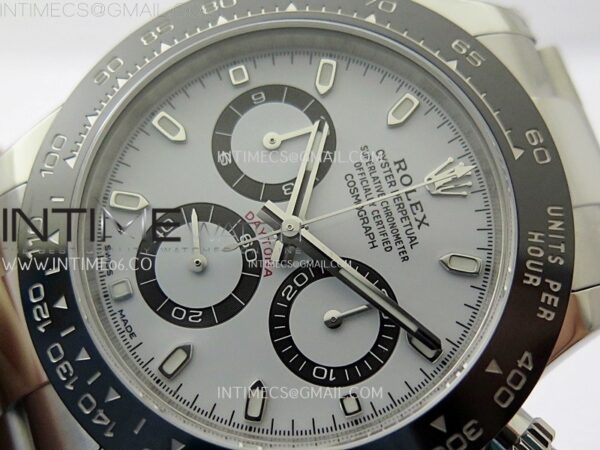 Daytona Panda 116500 904L SS VSF 1:1 Best Edition White Dial on 904L SS Braclet SA4130 - Image 5