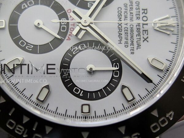 Daytona Panda 116500 904L SS VSF 1:1 Best Edition White Dial on 904L SS Braclet SA4130 - Image 6