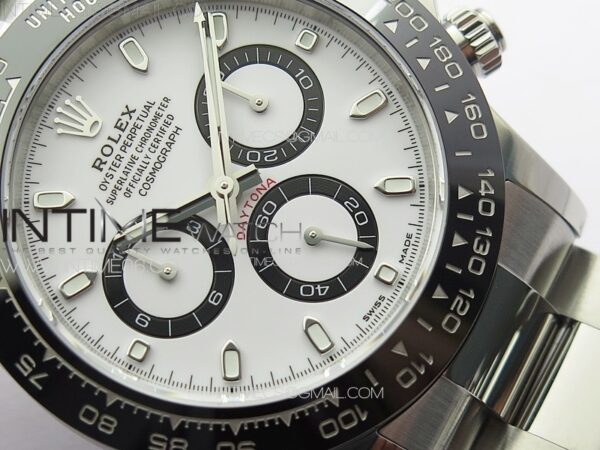 Daytona Panda 116500LN NOOB V5 1:1 Best Edition White Dial on 904L SS Case and Bracelet SA4130 - Image 6