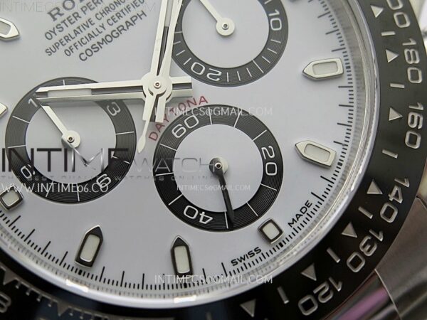 Daytona Panda 116500 904L SS VSF 1:1 Best Edition White Dial on 904L SS Braclet SA4130 - Image 7