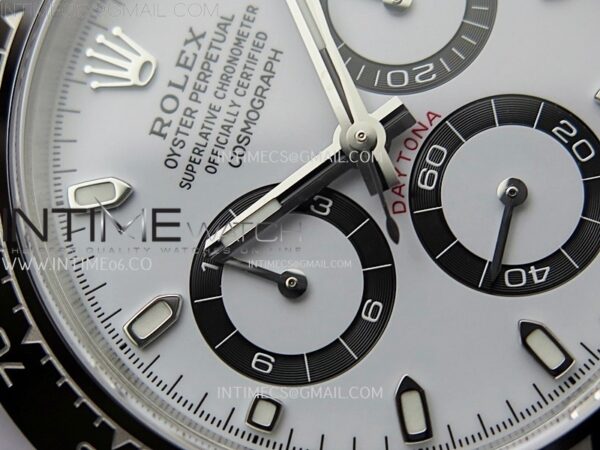 Daytona Panda 116500 904L SS VSF 1:1 Best Edition White Dial on 904L SS Braclet SA4130 - Image 8