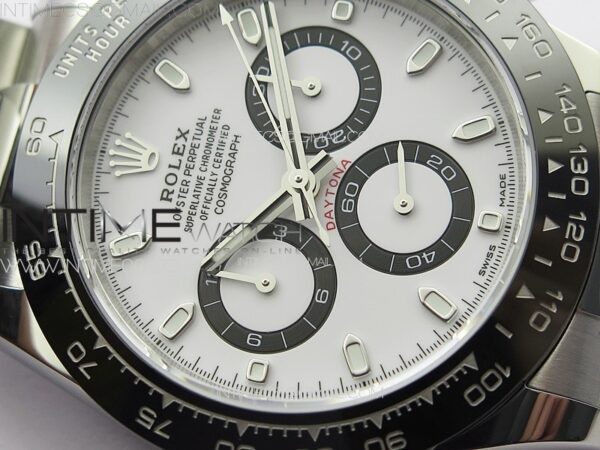 Daytona Panda 116500LN NOOB V5 1:1 Best Edition White Dial on 904L SS Case and Bracelet SA4130 - Image 8