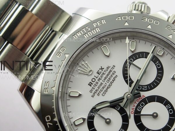 Daytona Panda 116500LN NOOB V5 1:1 Best Edition White Dial on 904L SS Case and Bracelet SA4130 - Image 10