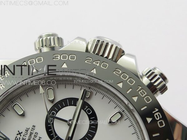 Daytona Panda 116500LN NOOB V5 1:1 Best Edition White Dial on 904L SS Case and Bracelet SA4130 - Image 11