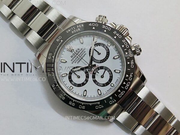 Daytona Panda 116500 904L SS VSF 1:1 Best Edition White Dial on 904L SS Braclet SA4130 - Image 30