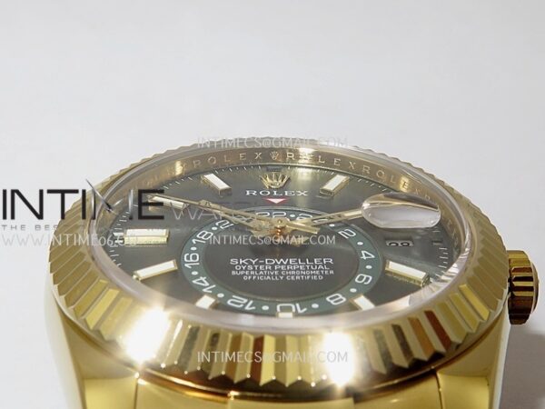 Sky-Dweller 336238 Gain Weight YG ZF 1:1 Best Edition Mint Green Dial on Oysterflex Rubber Strap Asian 2824 - Image 6