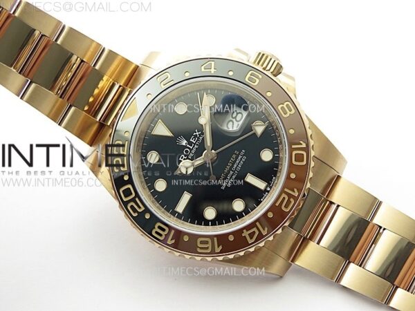 GMT Master II Rootbeer 126715 CHNR RG VSF 1:1 Best Edition Black Dial on RG Bracelet VR3285 CHS - Image 2