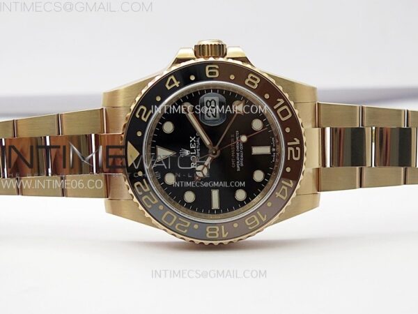 GMT Master II Rootbeer 126715 CHNR RG VSF 1:1 Best Edition Black Dial on RG Bracelet VR3285 CHS - Image 3