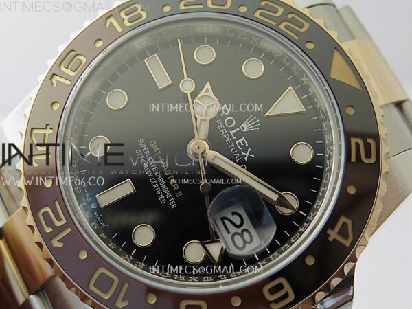 GMT-Master II Rootbeer 126711 CHNR VSF 1:1 Best Edition on Black Dial SS/RG Bracelet Super Clone VR3285 CHS - Image 4