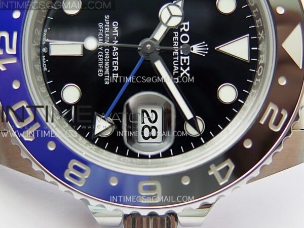 GMT-Master II 126710 BLNR 904L SS V3 VSF 1:1 Best Edition Black Dial On Jubilee Bracelet DD3285 CHS - Image 5