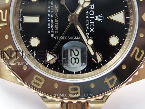 GMT Master II Rootbeer 126715 CHNR RG VSF 1:1 Best Edition Black Dial on RG Bracelet VR3285 CHS - Image 5