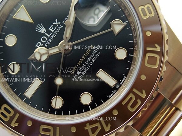 GMT Master II Rootbeer 126715 CHNR RG VSF 1:1 Best Edition Black Dial on RG Bracelet VR3285 CHS - Image 6
