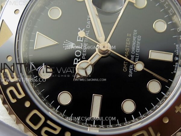 GMT-Master II Rootbeer 126711 CHNR VSF 1:1 Best Edition on Black Dial SS/RG Bracelet Super Clone VR3285 CHS - Image 7