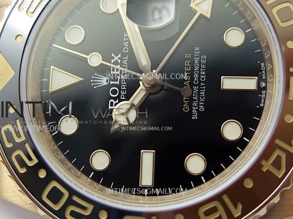 GMT Master II Rootbeer 126715 CHNR RG VSF 1:1 Best Edition Black Dial on RG Bracelet VR3285 CHS - Image 7