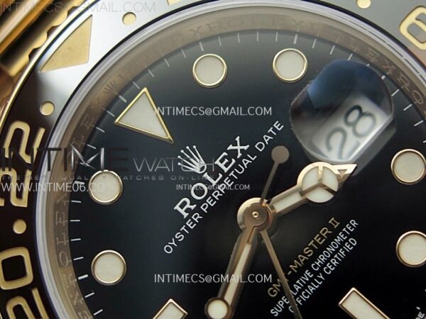 GMT Master II Rootbeer 126715 CHNR RG VSF 1:1 Best Edition Black Dial on RG Bracelet VR3285 CHS - Image 8