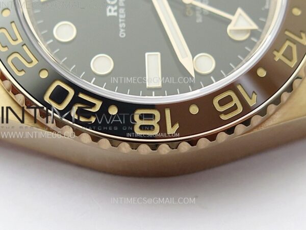 GMT Master II Rootbeer 126715 CHNR RG VSF 1:1 Best Edition Black Dial on RG Bracelet VR3285 CHS - Image 9