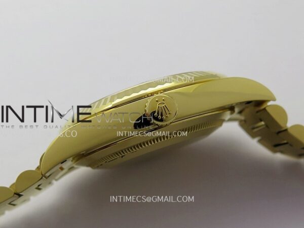 Day Date 40 YG 228238 Clean Factory 1:1 Best Edition Black Dial Stick Marker on President Bracelet VR3255 V3 - Image 11