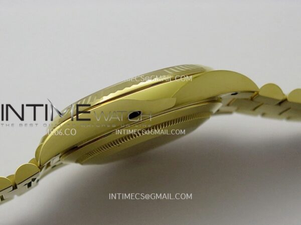 Day Date 40 YG 228238 Clean Factory 1:1 Best Edition Black Dial Stick Marker on President Bracelet VR3255 V3 - Image 13