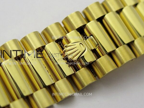 Day Date 40 YG 228238 Clean Factory 1:1 Best Edition Black Dial Stick Marker on President Bracelet VR3255 V3 - Image 16