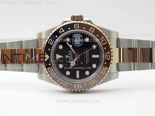 GMT-Master II Rootbeer 126711 CHNR Clean Factory 1:1 Best Edition Black Dial on SS/RG Bracelet VR3285 CHS - Image 3