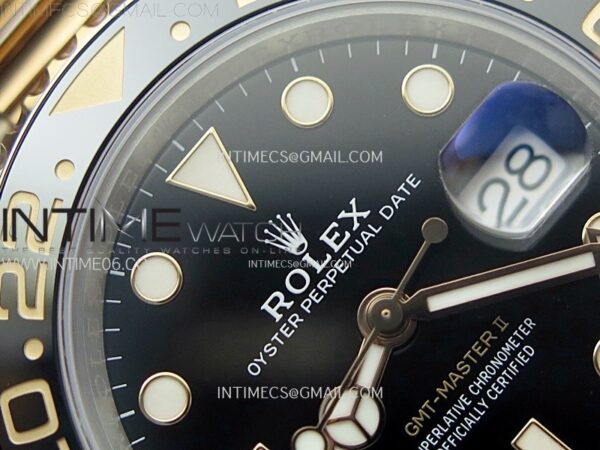 GMT-Master II Rootbeer 126711 CHNR Clean Factory 1:1 Best Edition Black Dial on SS/RG Bracelet VR3285 CHS - Image 8